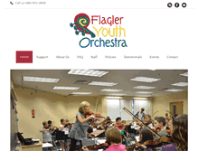 Tablet Screenshot of flagleryouthorchestra.org